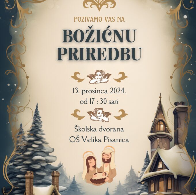 Božićna priredba i organizacija rada za 13. prosinca 2024. godine (petak)