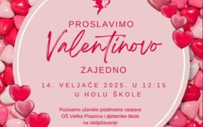 Obilježavanje Valentinova u OŠ Velika Pisanica